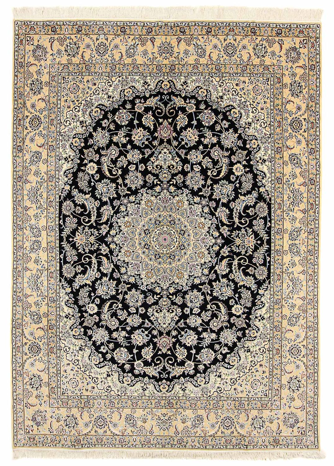 Persisk tæppe - Nain - Royal - 350 x 254 cm - mørkeblå