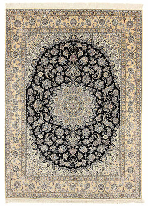 Persisk tæppe - Nain - Royal - 350 x 254 cm - mørkeblå