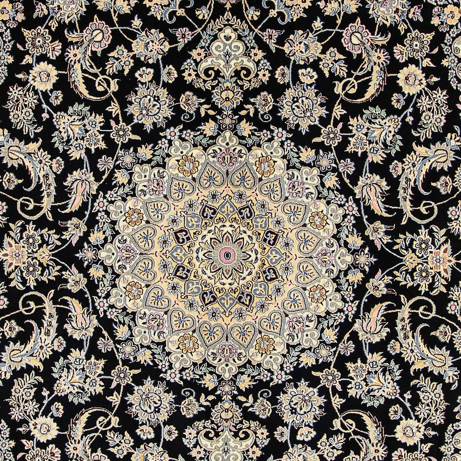 Persisk tæppe - Nain - Royal - 350 x 254 cm - mørkeblå