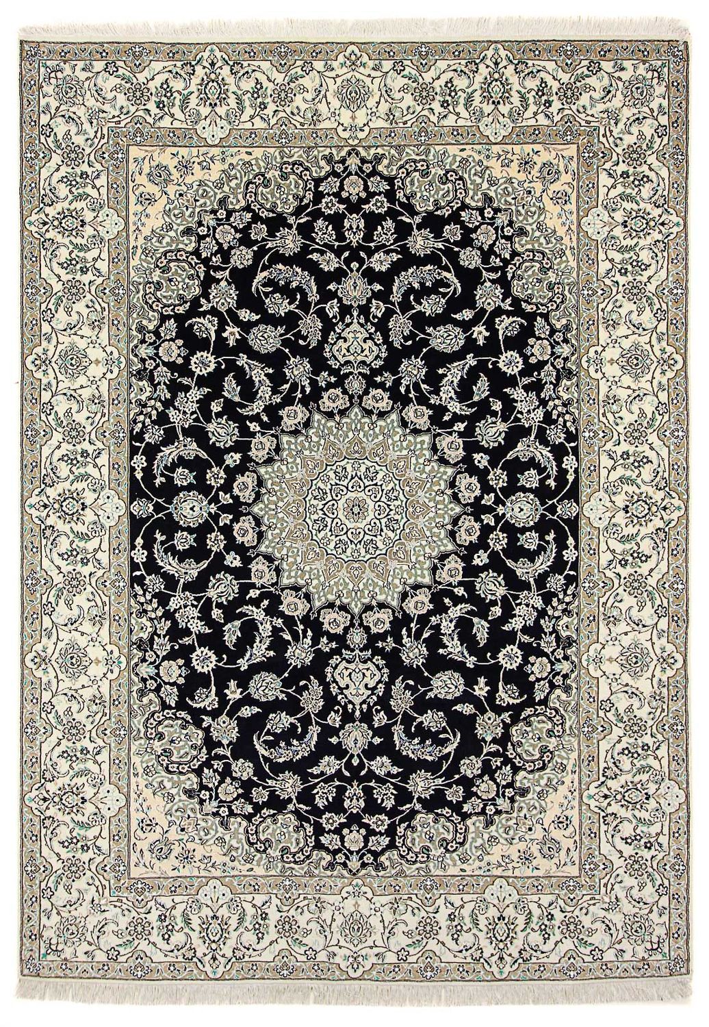 Persisk tæppe - Nain - Royal - 345 x 246 cm - mørkeblå