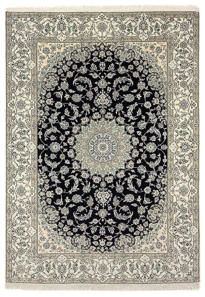 Persisk tæppe - Nain - Royal - 345 x 246 cm - mørkeblå