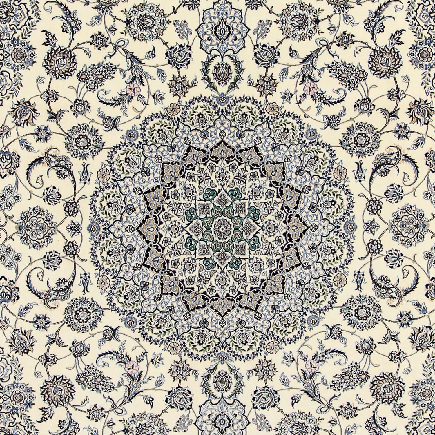 Persisk tæppe - Nain - Premium - 350 x 255 cm - beige