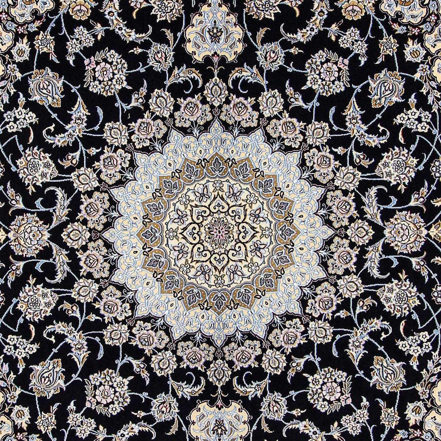 Persisk tæppe - Nain - Royal - 356 x 248 cm - mørkeblå