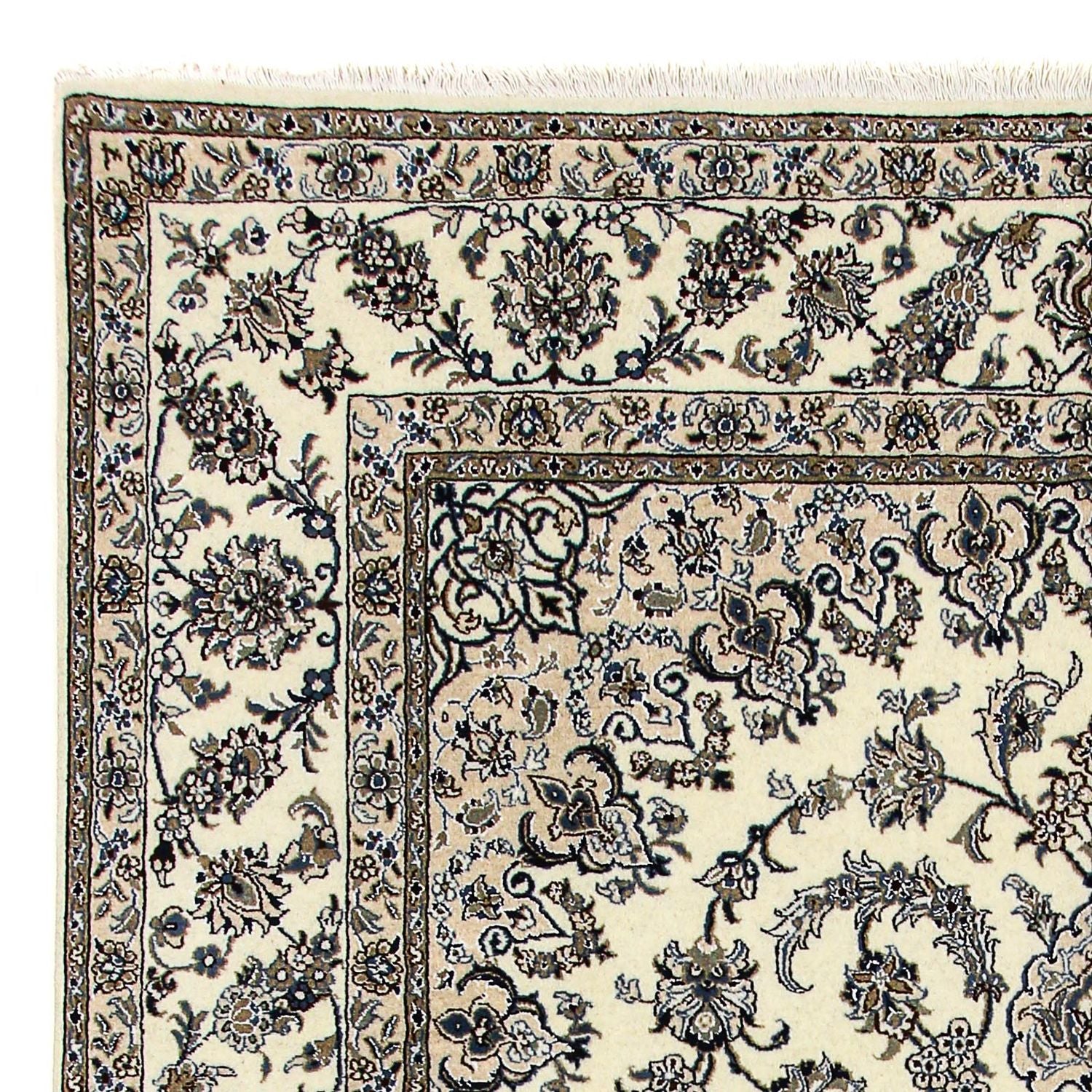 Persisk tæppe - Nain - 354 x 245 cm - beige