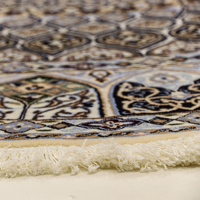 Persisk tæppe - Nain - Premium rundt  - 200 x 200 cm - beige