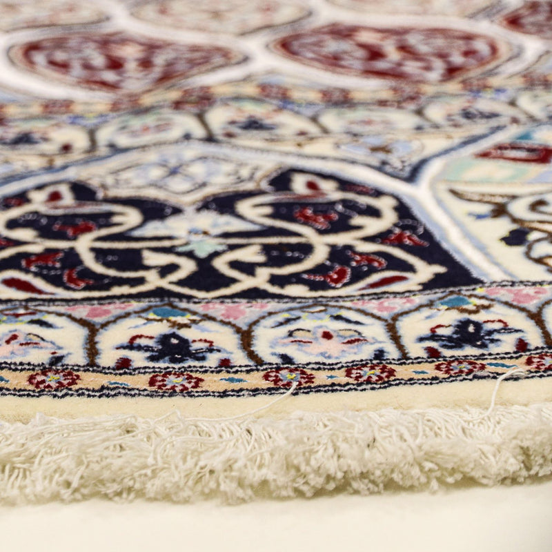 Persisk tæppe - Nain - Premium rundt  - 250 x 250 cm - beige