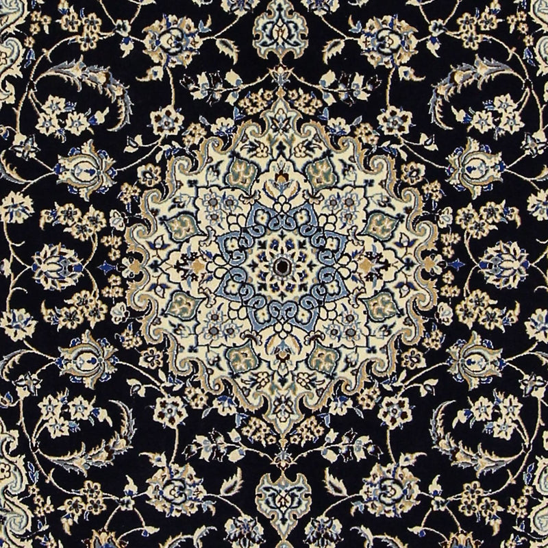 Persisk tæppe - Nain - Premium - 155 x 108 cm - mørkeblå