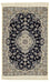 Persisk tæppe - Nain - Premium - 123 x 80 cm - mørkeblå
