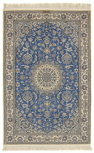 Persisk tæppe - Nain - Premium - 167 x 107 cm - blå