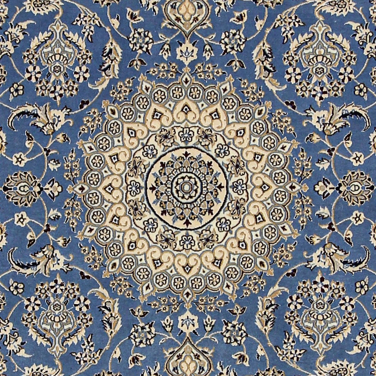 Persisk tæppe - Nain - Premium - 167 x 107 cm - blå