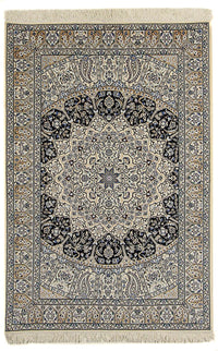 Persisk tæppe - Nain - Premium - 190 x 128 cm - beige