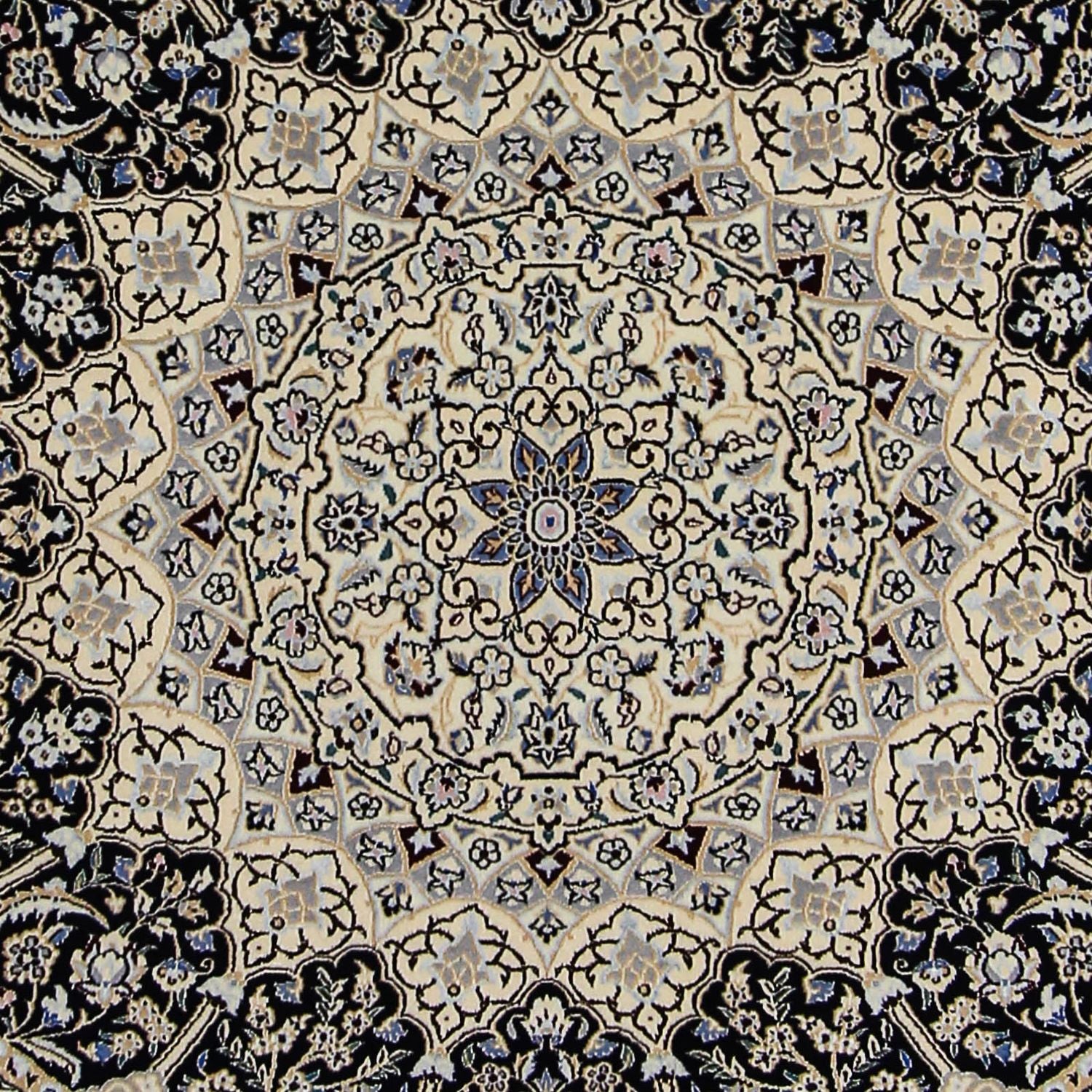 Persisk tæppe - Nain - Premium - 190 x 128 cm - beige