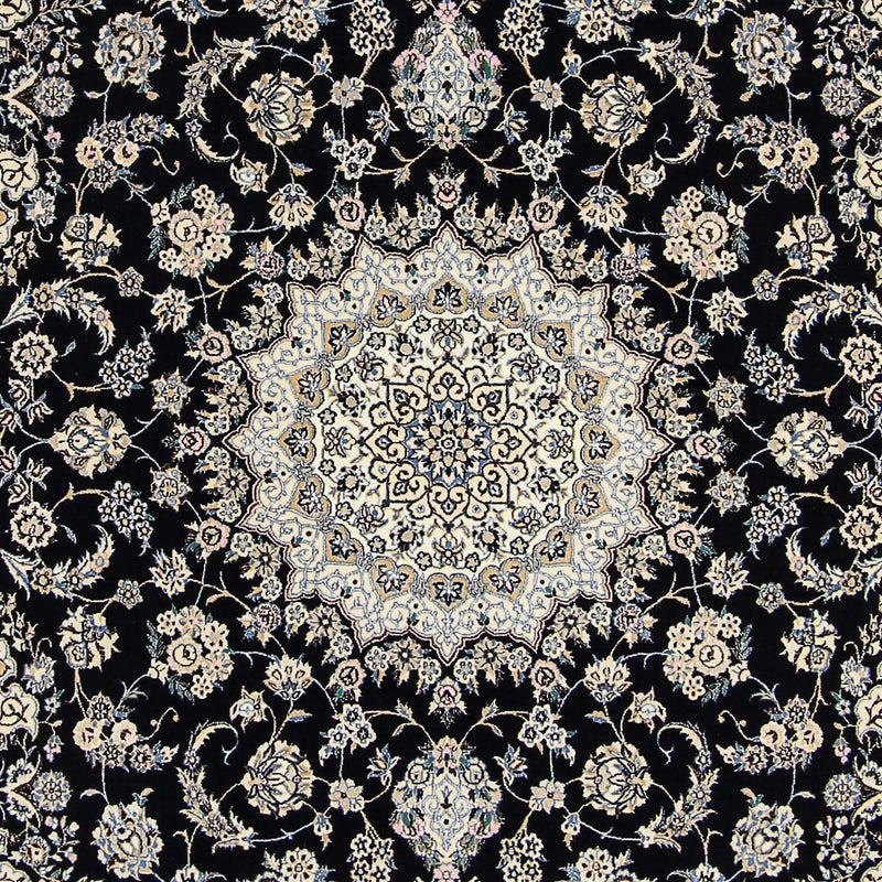 Persisk tæppe - Nain - Premium - 246 x 167 cm - mørkeblå