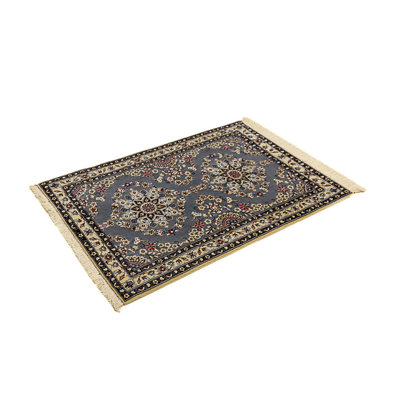 Persisk tæppe - Nain - Premium - 107 x 76 cm - grå