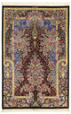 Qom silke Tæppe 197x128cm - Persisk tæppe