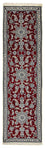 Løber Persisk tæppe - Nain - 290 x 82 cm - mørkerød