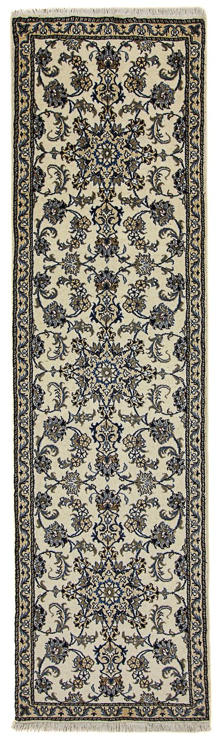 Løber Persisk tæppe - Nain - 293 x 80 cm - beige