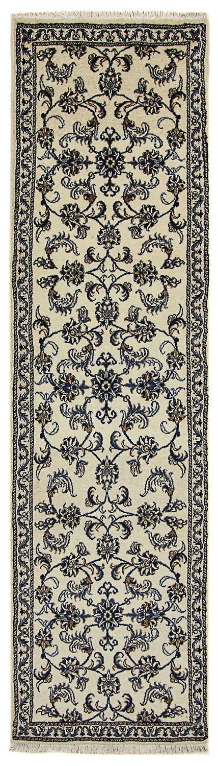 Løber Persisk tæppe - Nain - 284 x 76 cm - beige