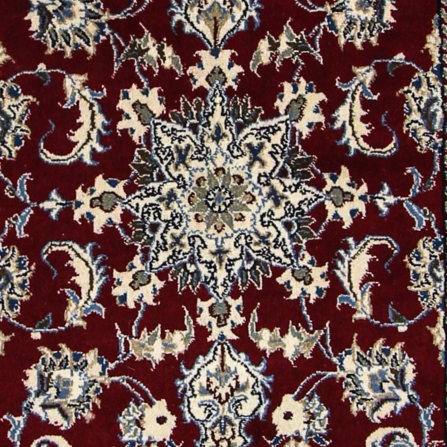 Løber Persisk tæppe - Nain - 283 x 78 cm - mørkerød