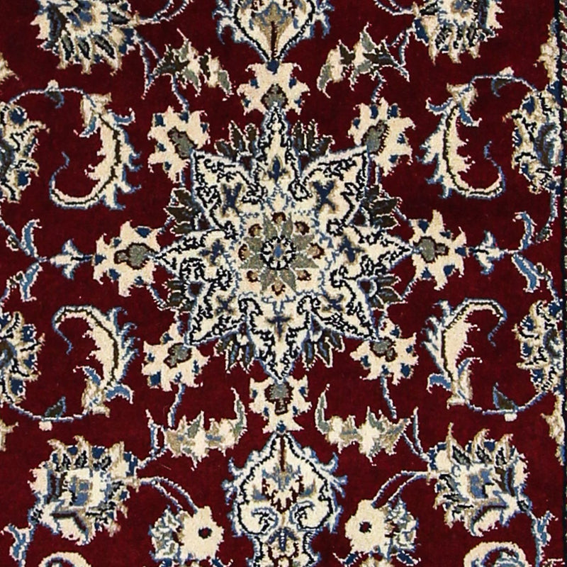 Løber Persisk tæppe - Nain - 283 x 78 cm - mørkerød