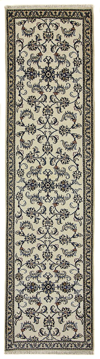 Løber Persisk tæppe - Nain - 300 x 77 cm - beige