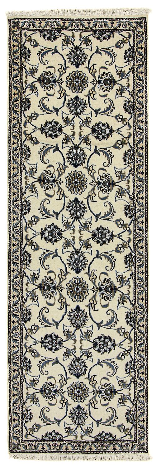 Løber Persisk tæppe - Nain - 240 x 77 cm - beige