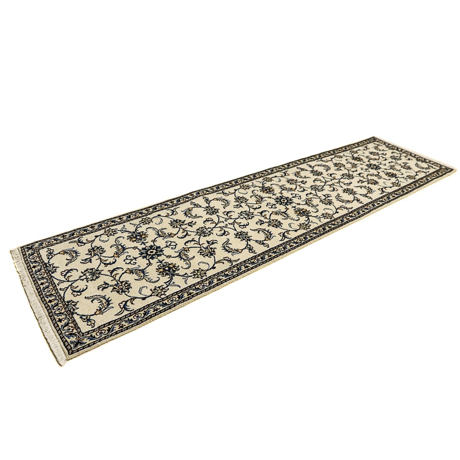 Løber Persisk tæppe - Nain - 296 x 79 cm - beige