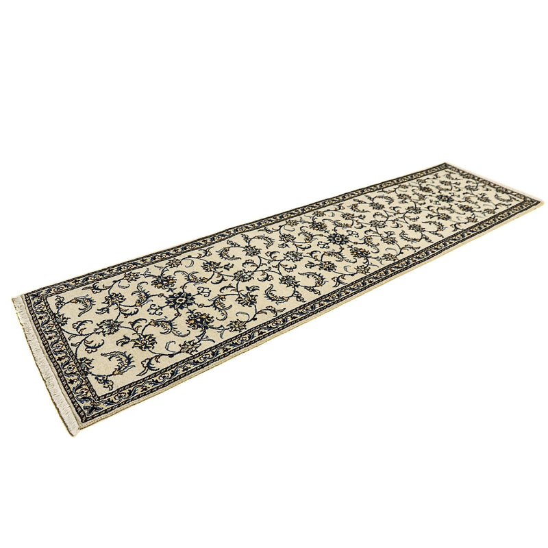 Løber Persisk tæppe - Nain - 296 x 79 cm - beige