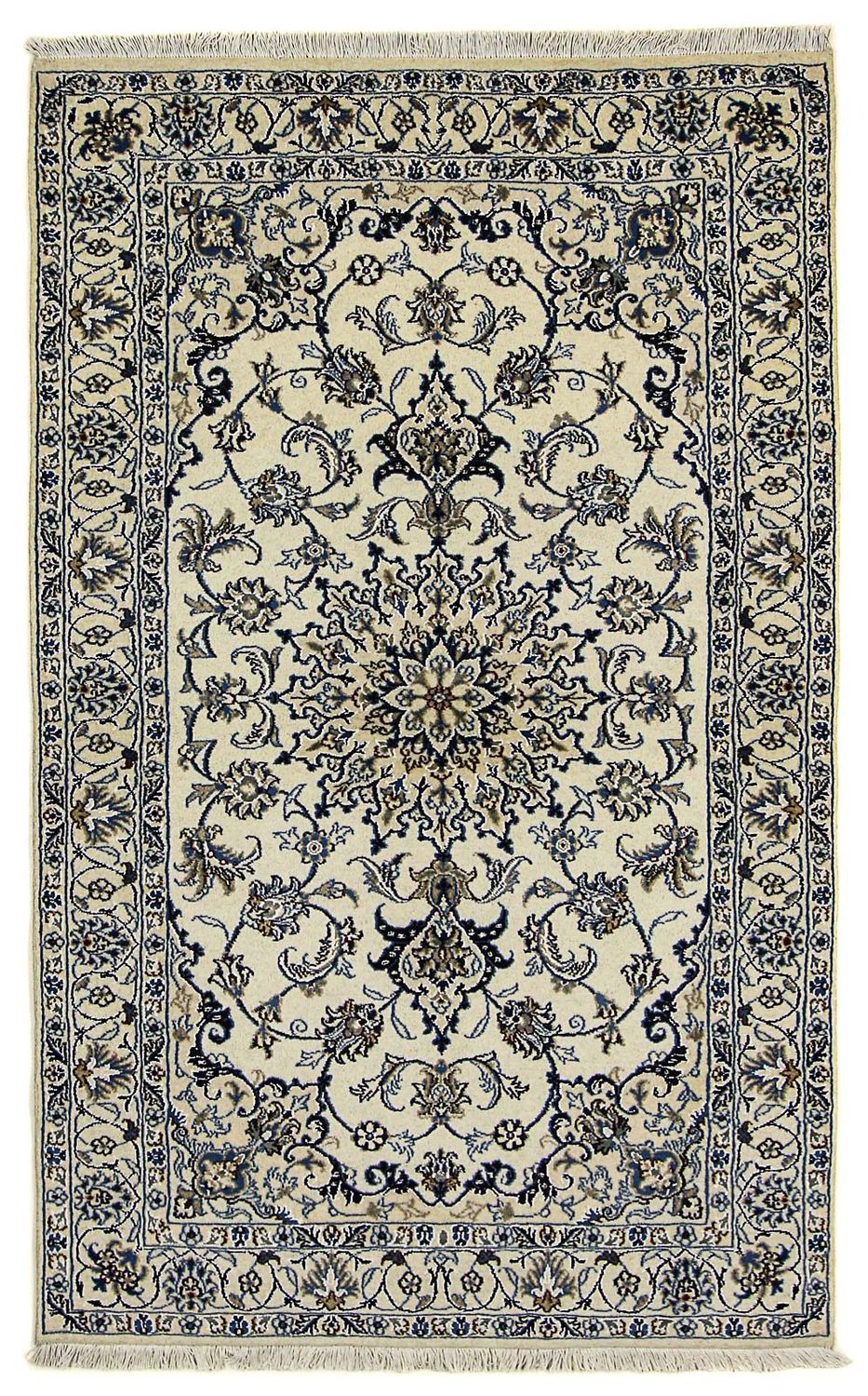 Persisk tæppe - Nain - 201 x 125 cm - beige