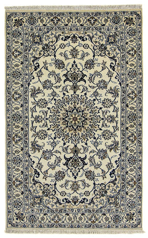 Persisk tæppe - Nain - 201 x 125 cm - beige