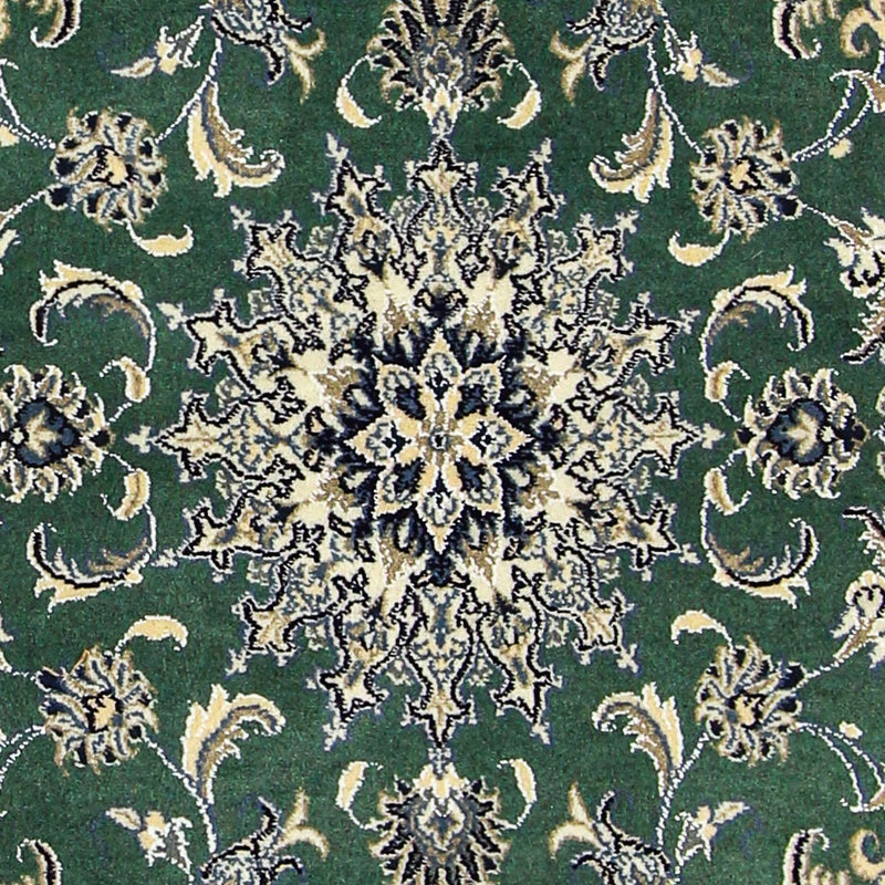 Persisk tæppe - Nain - 203 x 115 cm - mørkegrøn