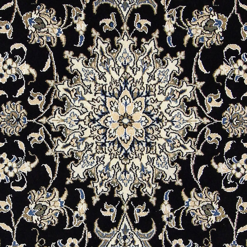 Persisk tæppe - Nain - 207 x 146 cm - mørkeblå