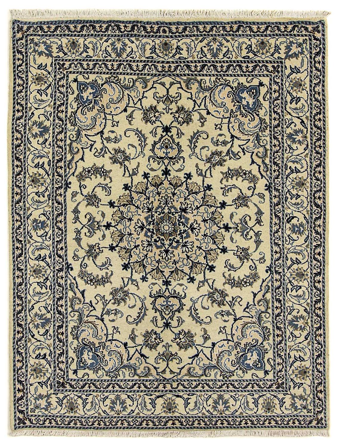 Persisk tæppe - Nain - 196 x 150 cm - beige