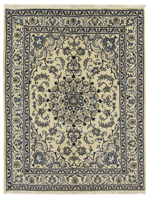 Persisk tæppe - Nain - 196 x 150 cm - beige