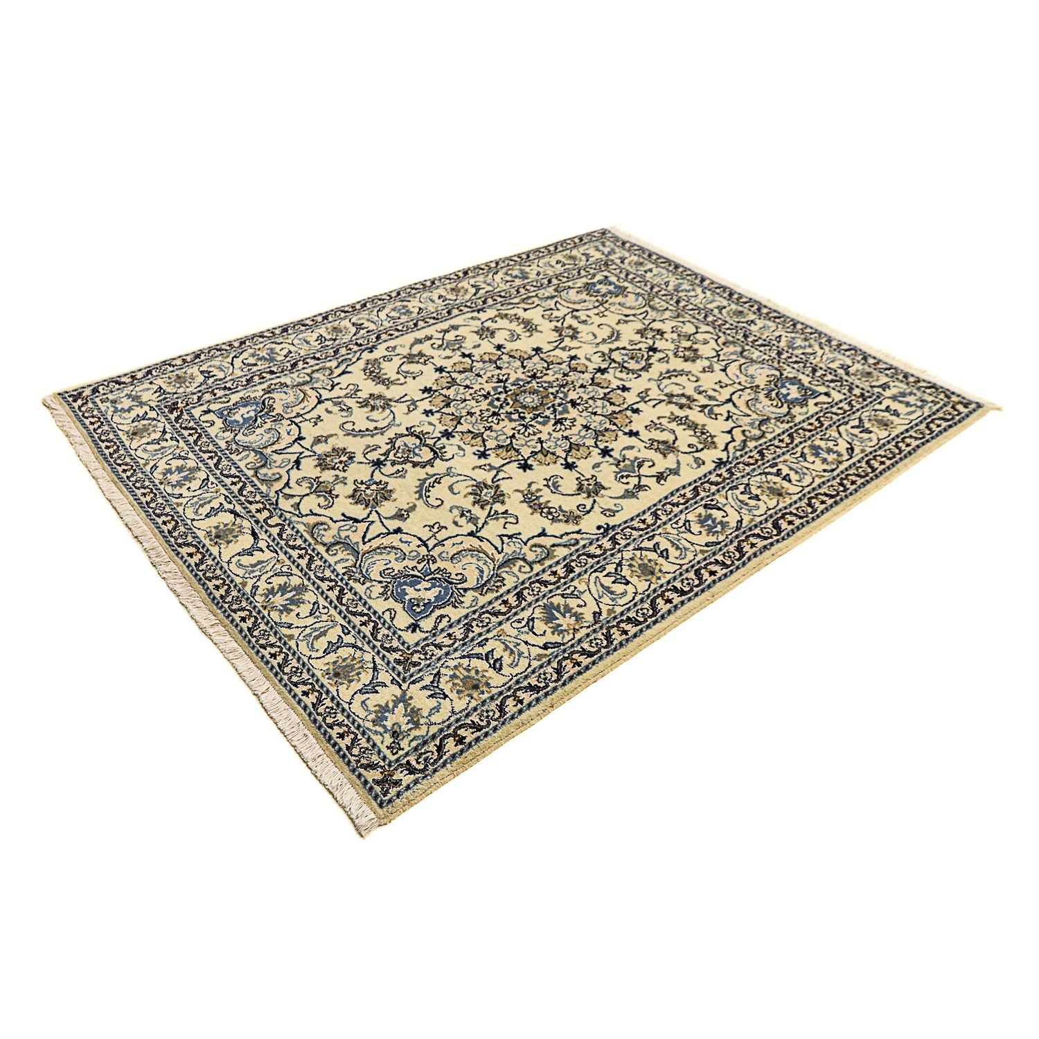 Persisk tæppe - Nain - 196 x 150 cm - beige