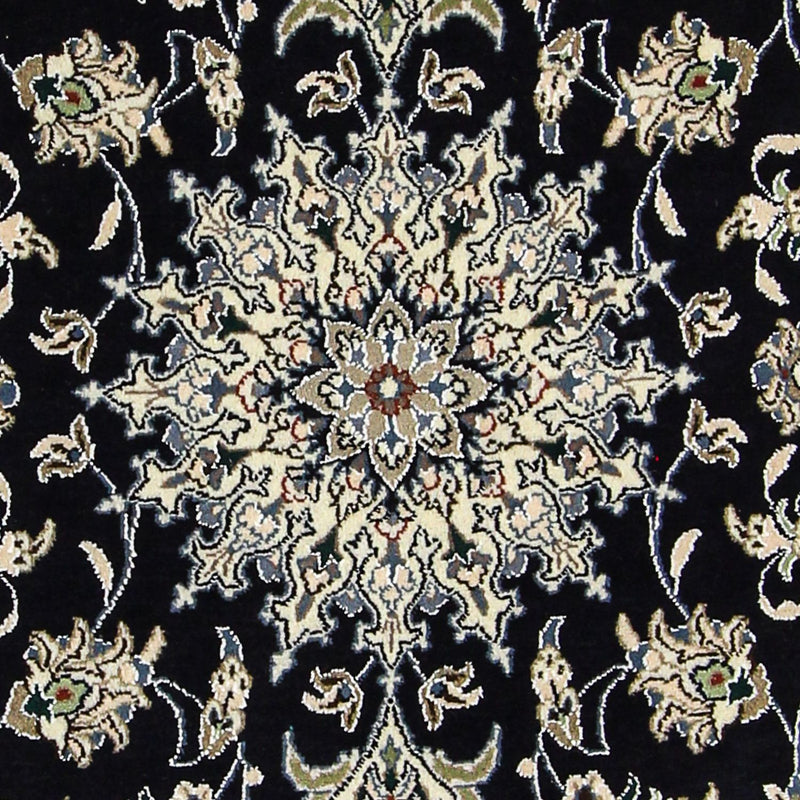Persisk tæppe - Nain - 193 x 147 cm - mørkeblå