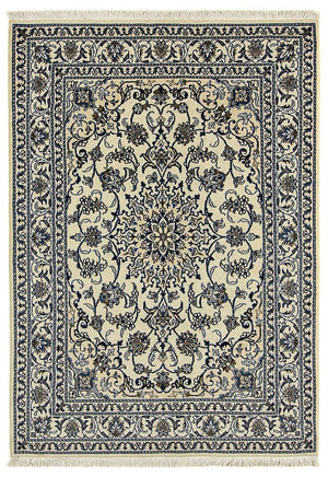 Persisk tæppe - Nain - 205 x 146 cm - beige