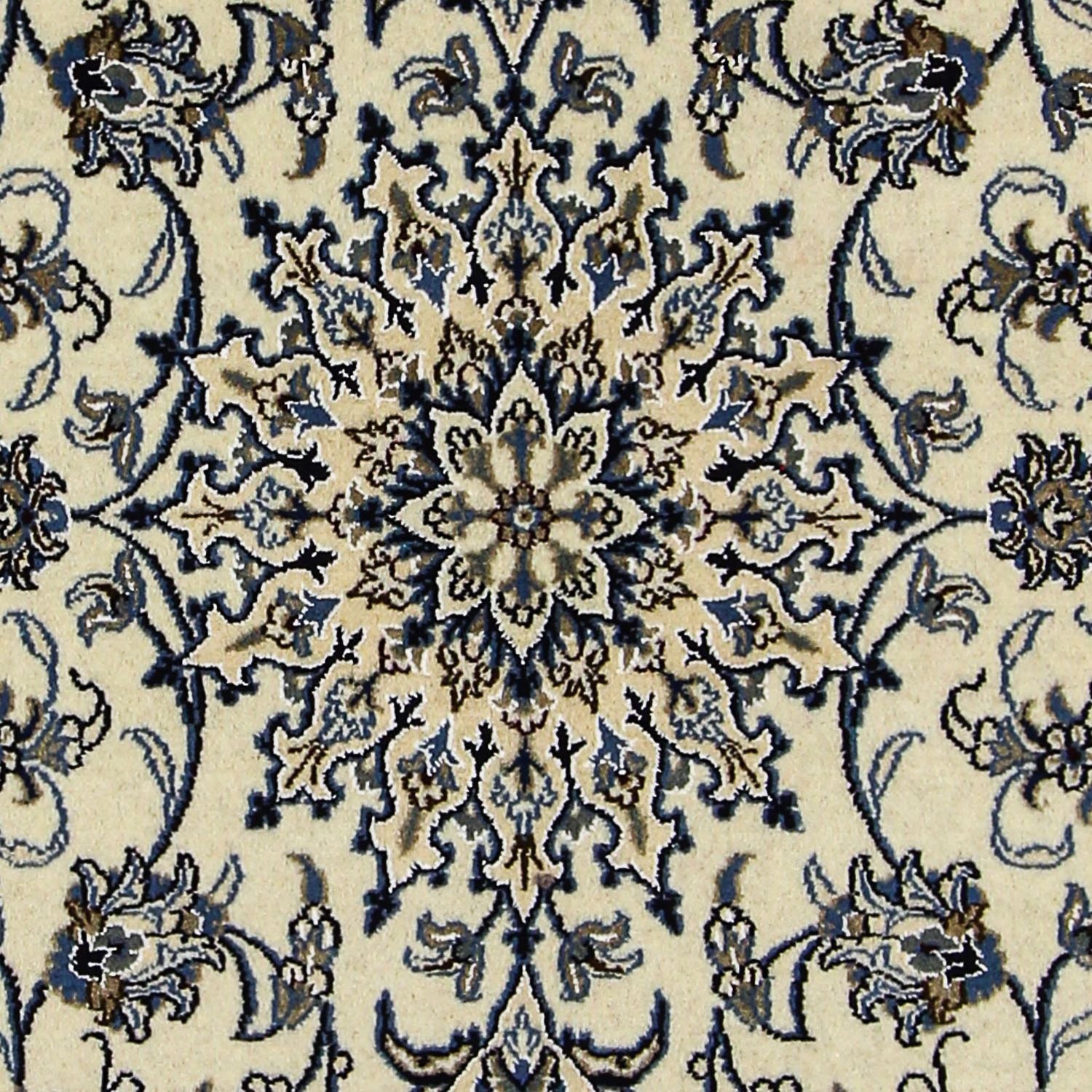 Persisk tæppe - Nain - 205 x 146 cm - beige