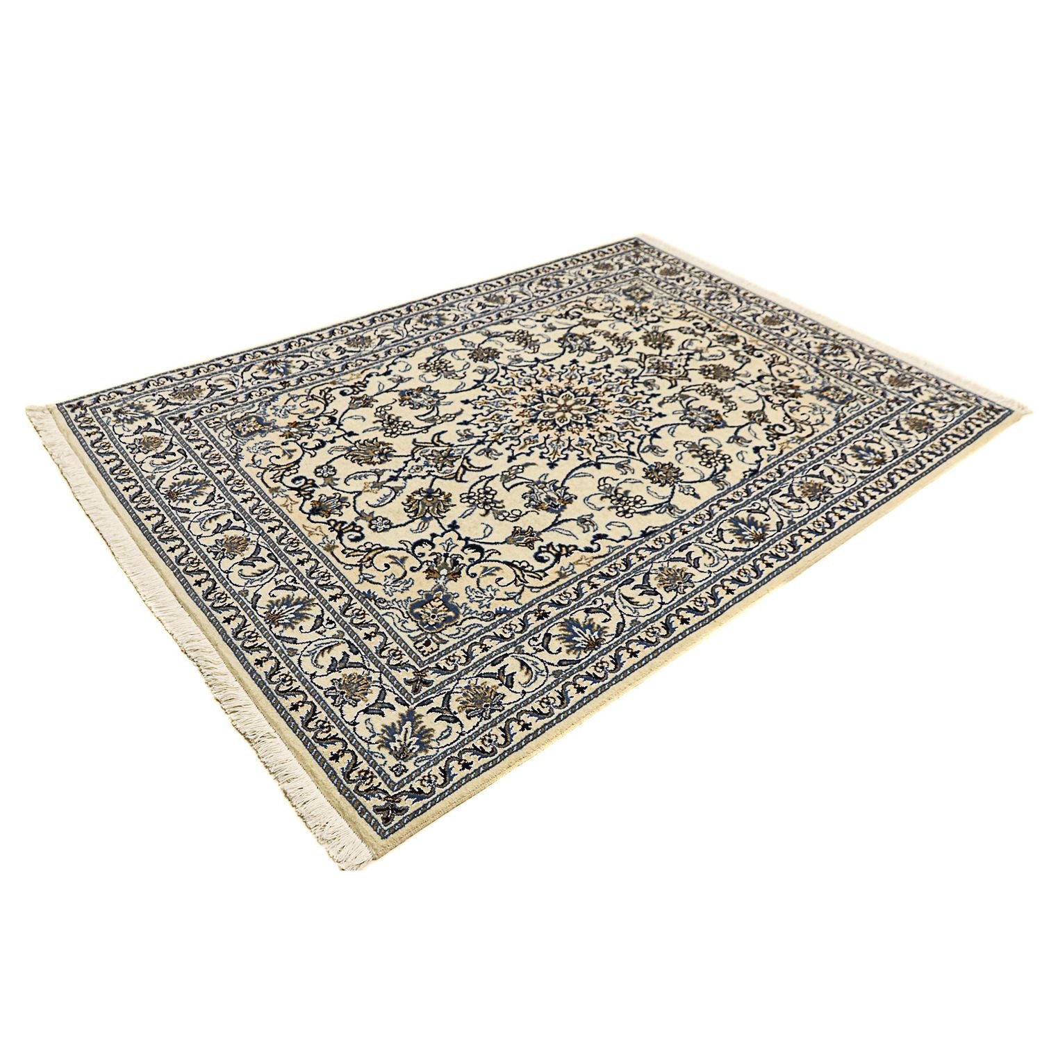 Persisk tæppe - Nain - 205 x 146 cm - beige