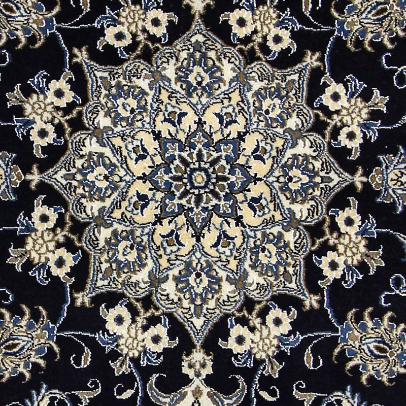 Persisk tæppe - Nain - 206 x 147 cm - mørkeblå