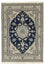 Persisk tæppe - Nain - 206 x 153 cm - mørkeblå