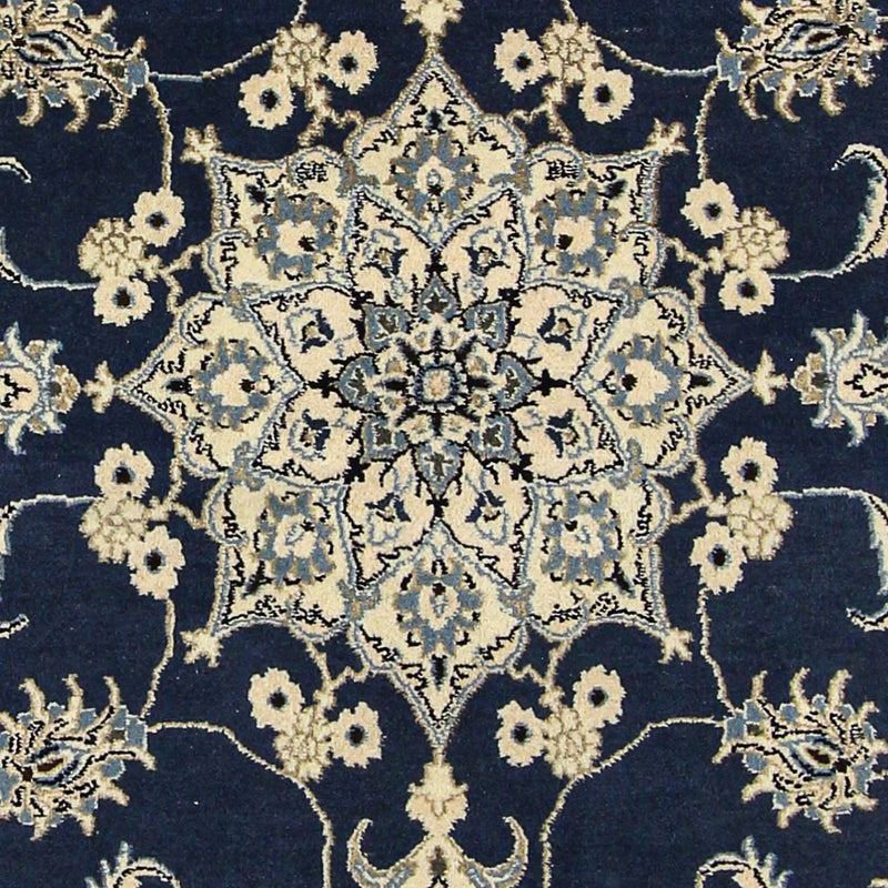 Persisk tæppe - Nain - 206 x 153 cm - mørkeblå
