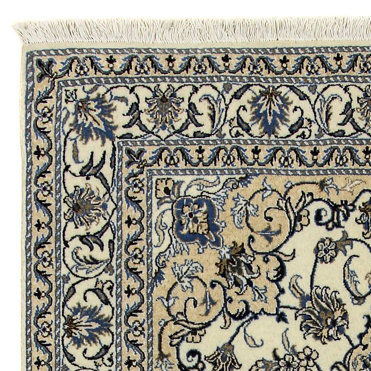 Persisk tæppe - Nain - 200 x 144 cm - beige