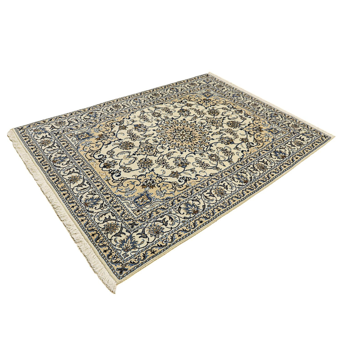 Persisk tæppe - Nain - 200 x 144 cm - beige