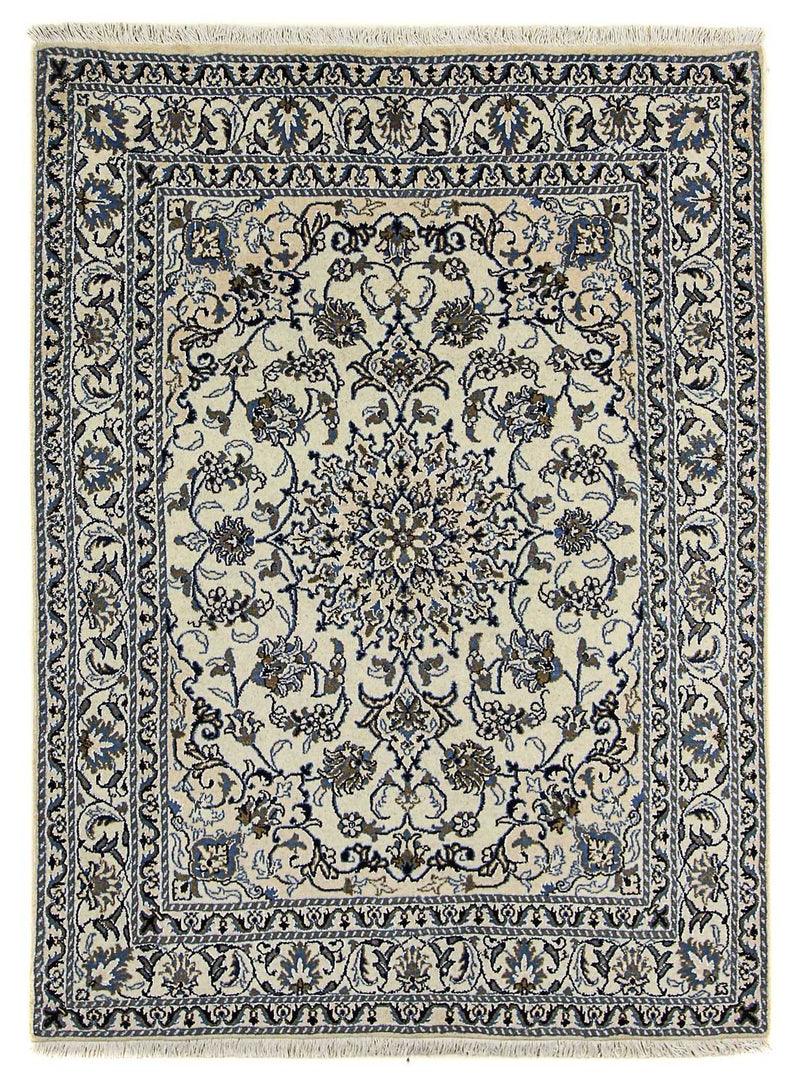 Persisk tæppe - Nain - 197 x 147 cm - beige