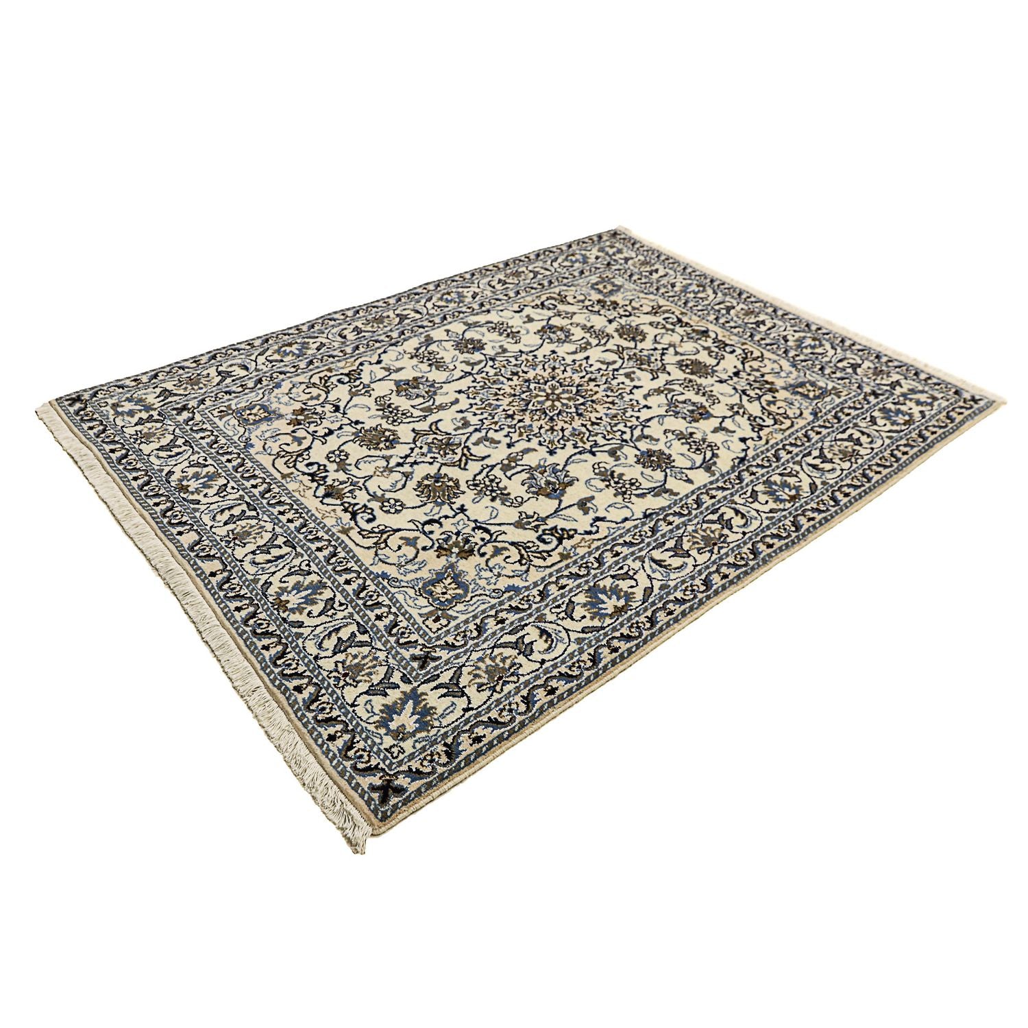 Persisk tæppe - Nain - 197 x 147 cm - beige