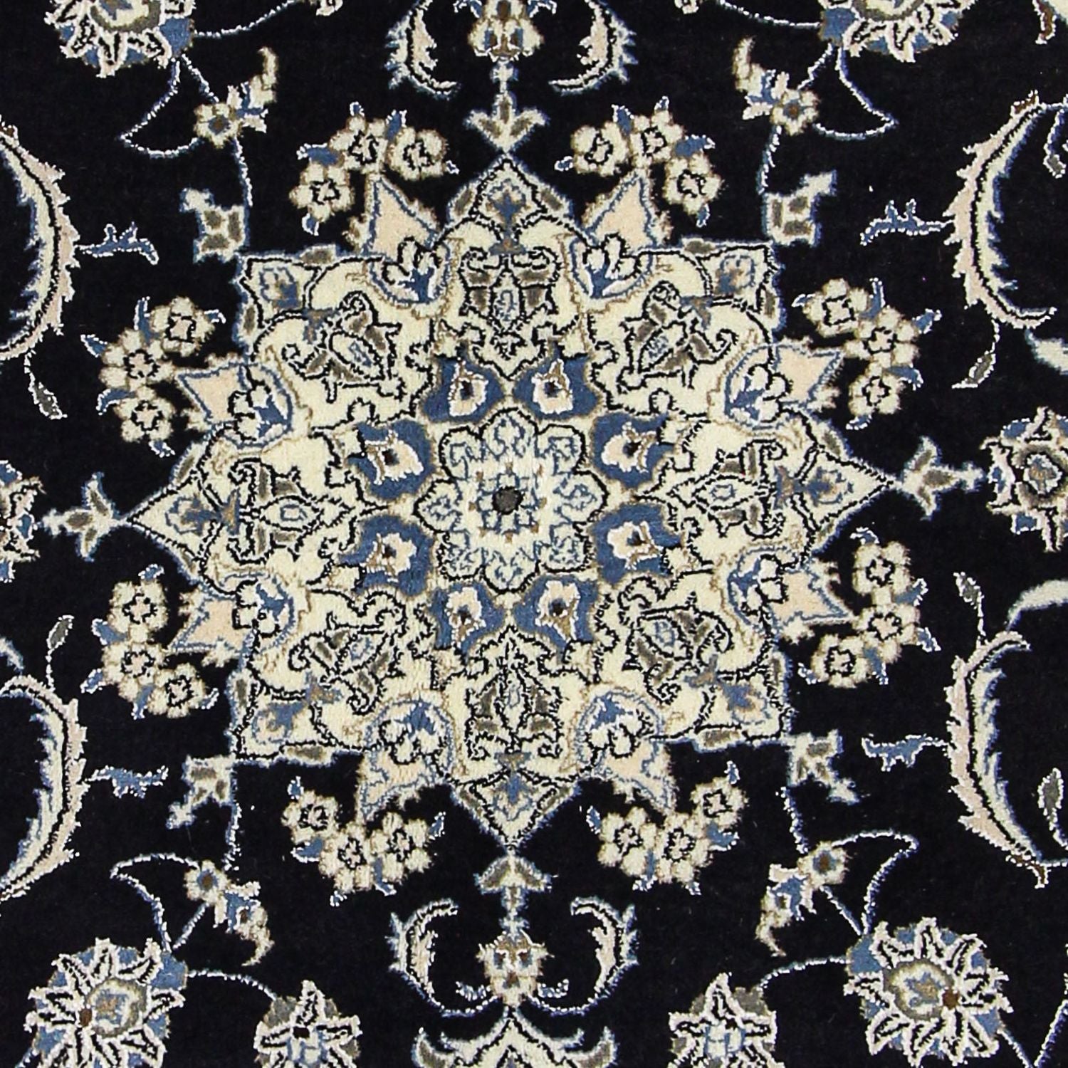 Persisk tæppe - Nain - 226 x 167 cm - mørkeblå