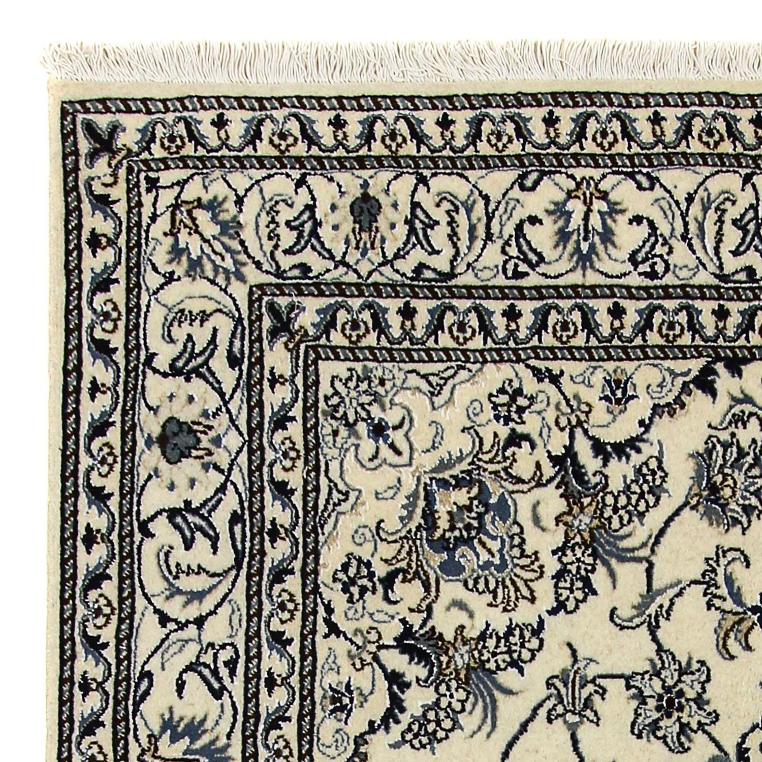 Persisk tæppe - Nain - 235 x 165 cm - beige