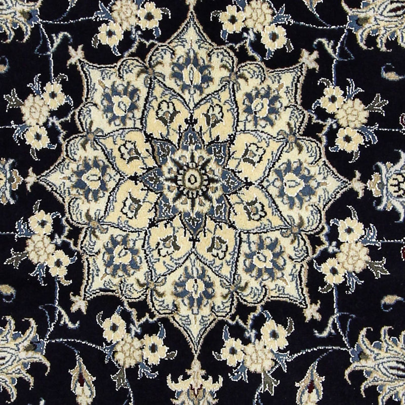 Persisk tæppe - Nain - 242 x 166 cm - mørkeblå
