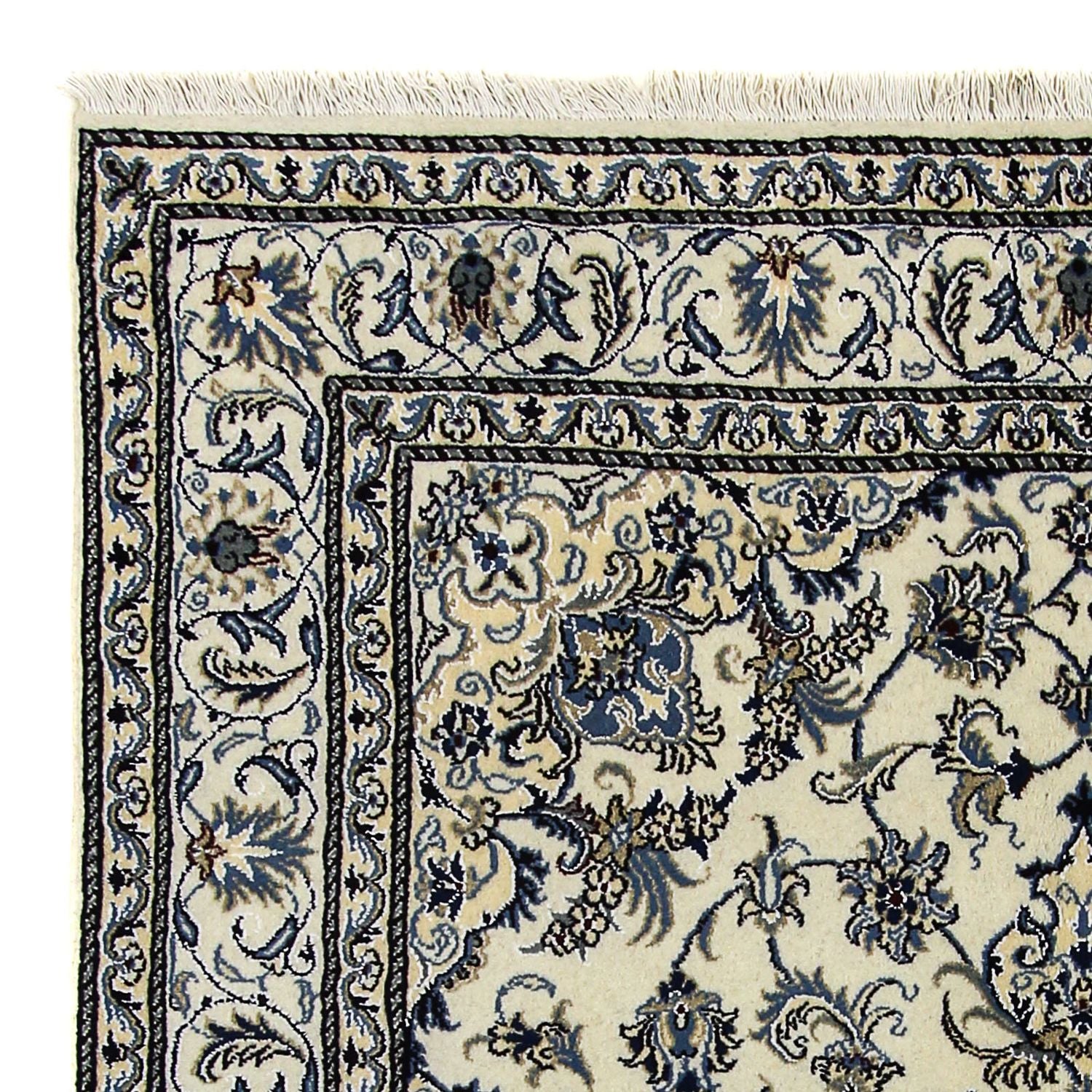 Persisk tæppe - Nain - 238 x 168 cm - beige